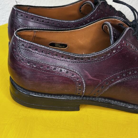 Allen Edmonds Sanford Burgundy Cap-Toe Derby size 10 B Mens Dress Shoes main image 11